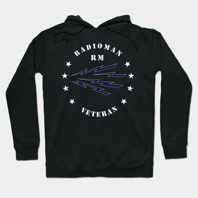 Navy - Radioman - RM - Veteran wo Bkgnd Hoodie by twix123844